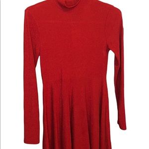 Red shimmer party dress